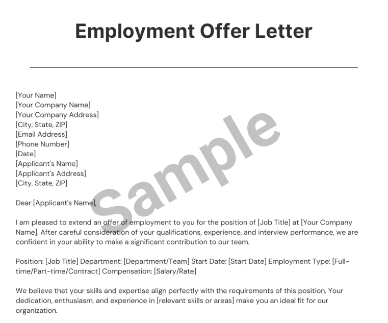 Offer Letter